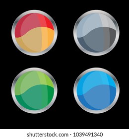 button logo set