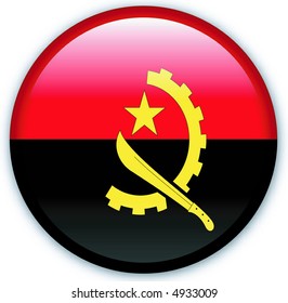 Button with map from Angola-Vector