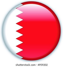 Button with map from Bahrain-Vector