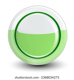 button medal green frame icon