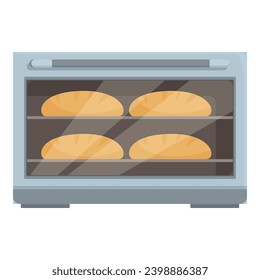 Button menu equipment icon cartoon vector. Culinary domestic cook. Toaster device