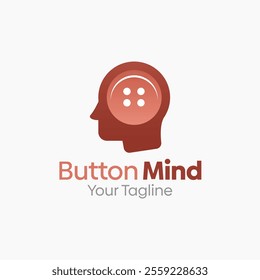 Button Mind Logo Design Template. Good for Business, Agency, Community and Organization.