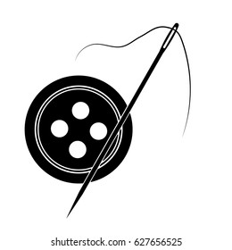 Button and needle