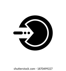 button next icon isolated sign symbol vector illustration - with style glyph icons