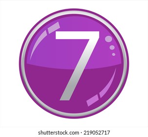 Button with number 7