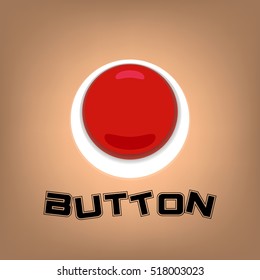 Button on color background. vector illustration