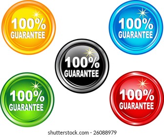 Button  one hundred percent guarantee