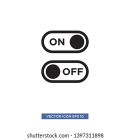 button on/off icon vector illustration