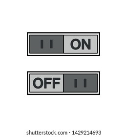 Button ON/OFF icon vector illustration