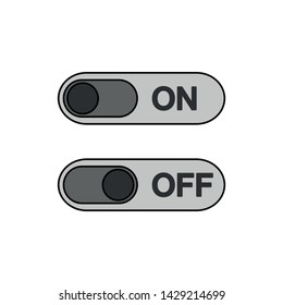 Button ON/OFF icon vector illustration