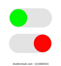  Button on/off . vector