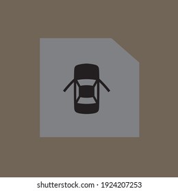 Button Open Front Left Car Front Door icon conceptual design illustration vector
