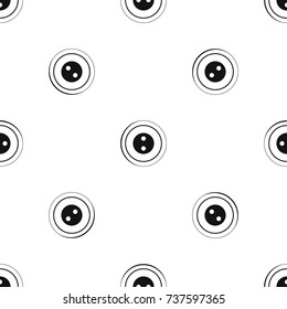 Button pattern repeat seamless in black color for any design. Vector geometric illustration