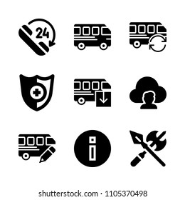 button, phone, restaurant and award icons in Web vector set. Graphics for web and design