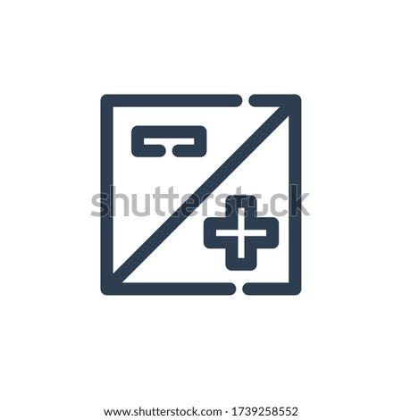 button photography icon outline blue