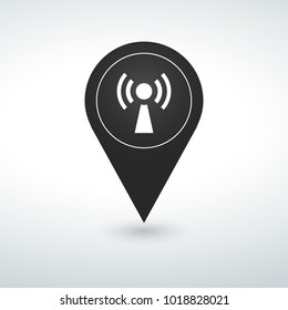 button pin Map pin icon