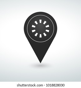 button pin Map pin icon