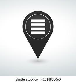 button pin Map pin icon
