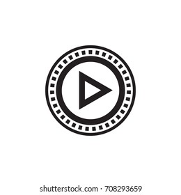 button play icon - vector