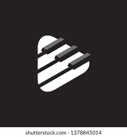 Button Play Piano Logo-Icon
