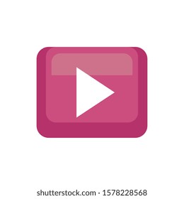 button play symbol isolated icon vector illustration design