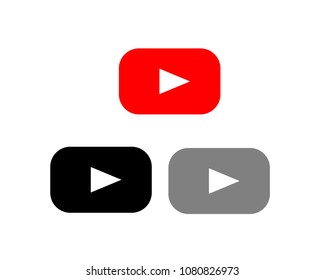 Vector de icono de Youtube