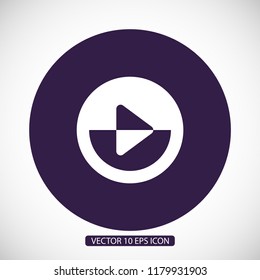 button player vector icon