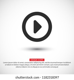 button player vector icon