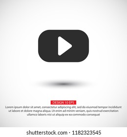 button player vector icon