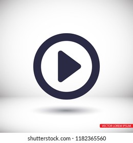 button player vector icon