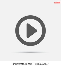 button player vector icon