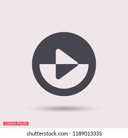 button player vector icon