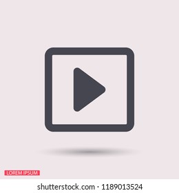 button player vector icon