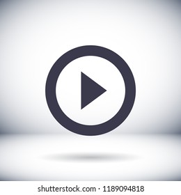 button player vector icon