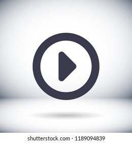button player vector icon