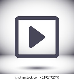 button player vector icon