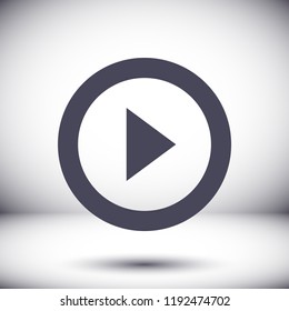 button player vector icon