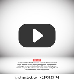 button player vector icon