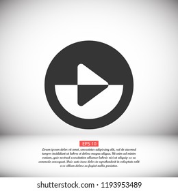 button player vector icon