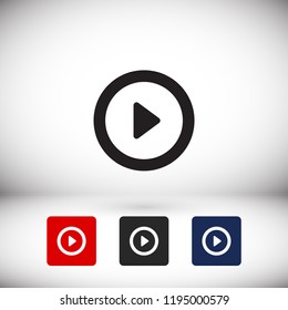 button player vector icon