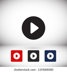 button player vector icon