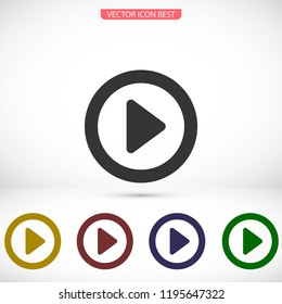 button player vector icon