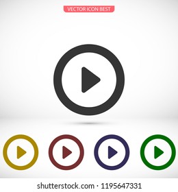 button player vector icon
