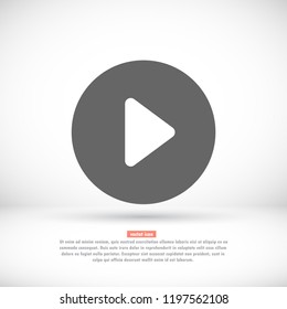 button player vector icon