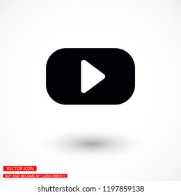 button player vector icon