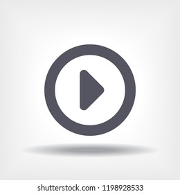 button player vector icon