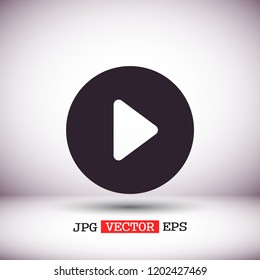 button player vector icon