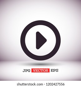 button player vector icon