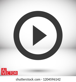 button player vector icon