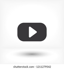 button player vector icon